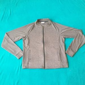 Gray Quilted Columbia Jacket